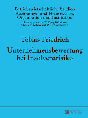 cover image of Unternehmensbewertung bei Insolvenzrisiko